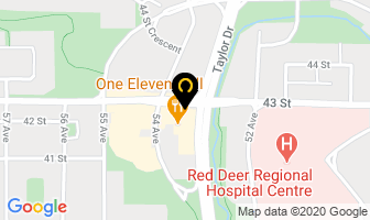 Chesterfield Upholstering Clinic in Red Deer map