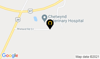 Chetwynd Veterinary Hospital in Peace River B map