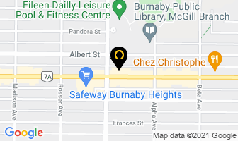 Chevron Canada in Burnaby map