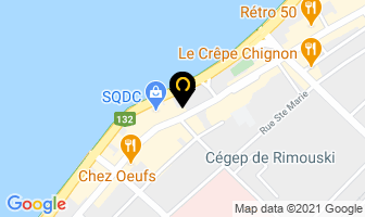Chez Eve Inc in Rimouski map