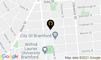 Children's Aid Society in Brantford map