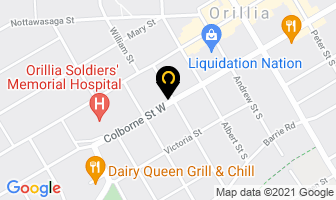 Children's Aid Society in Orillia map
