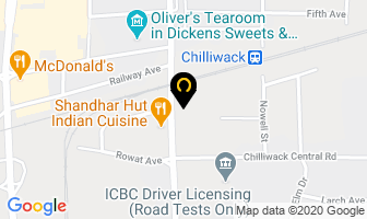 Chilliwack Central Karate Club in Chilliwack map