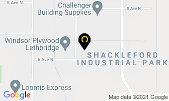 Chinook Custom Vending & Coffee Services in Lethbridge map
