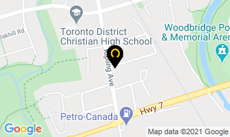 Chiropractic Health Care Centre in Vaughan map