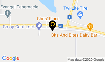 Chris' Place in Preeceville map