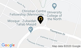 Christian Centre Fellowship (Mennonite Brethren) in Thompson map