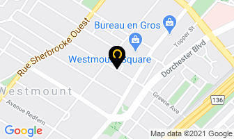 Christian Couturier Lawyer in Westmount map
