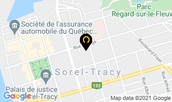 Christian Crevier in Sorel-Tracy map