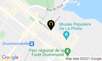 Christine Pizza in Drummondville map