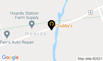 Chubby's Restaurant in Trent Hills map
