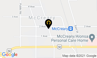 Chuck's Agency in Mccreary map