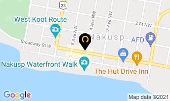 Chumley's Restaurant in Nakusp map