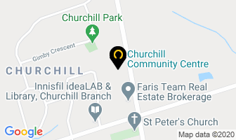 Churchill Community Centre in Sherbrooke map