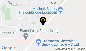 Churchill Convenience in Sudbury map