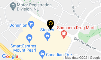 Cibc Branch With Atm in Mount Pearl map