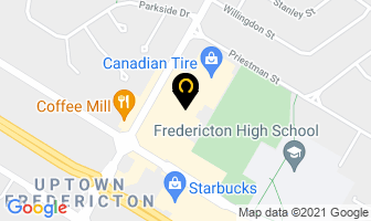 Cibc Branch With Atm in Fredericton map