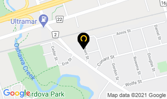 Cillas Canine Coiffure in Oshawa map