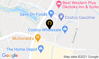 Cimarron Dental Wellness in Okotoks map