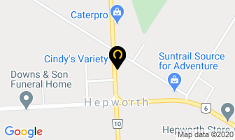 Cindy's Variety in Hepworth map