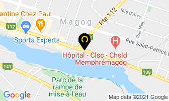Cin&eacute;ma Magog Inc in Magog map