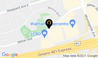 Cineplex Odeon Corporation Morningside in Scarborough map