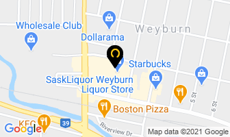 City Centre Mall in Weyburn map