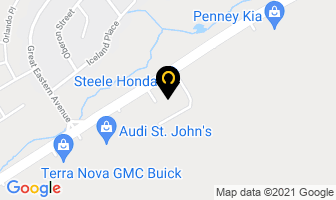 City Honda in St. John's map