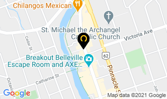 City Hotel in Belleville map