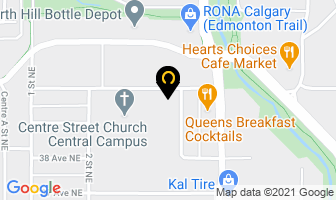 City Roofing & Exteriors in Calgary map