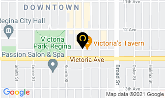 Ck Pizza in Regina map