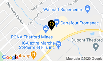 Clair De Lune Inc in Thetford Mines map