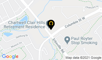 Clair Hills Retirement Community in Saint John map
