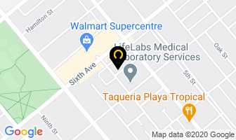 Claire Dental Centre in New Westminster map