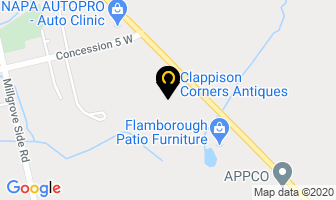 Clappison Corners Antiques in Hamilton map