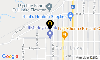 Clarendon Hotel in Gull Lake map
