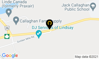 Clarkedale Farm in Lindsay map
