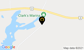 Clark's Marina in Gananoque map