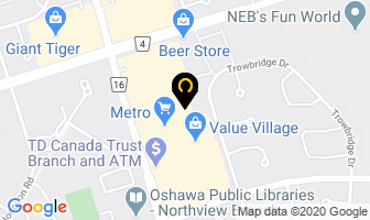 Classic Hair Care in Oshawa map