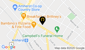 Classic Memorials in Amherst map