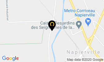 Claude Joyal Inc in Napierville map