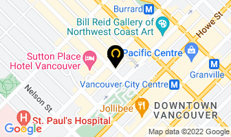 Clearly Robson Street in Vancouver map