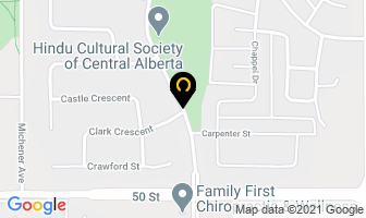 Clearview Community Hall in Red Deer map