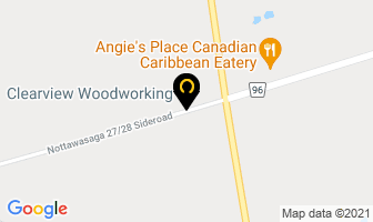 Clearview Woodworking in Stayner map