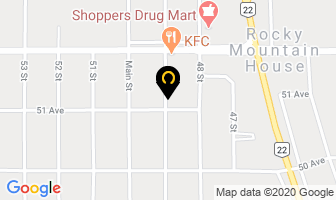 Clearwater Locksmith in Rocky Mountain House map