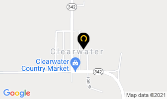 Clearwater Memorial Hall in Clearwater map