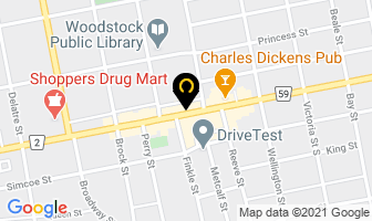 Clinic 461 in Woodstock map