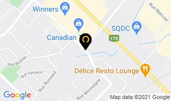 Clinique M&eacute;dicale L&eacute;vis-M&eacute;tro in Levis map