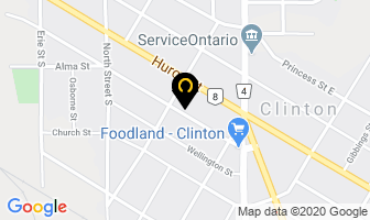 Clinton Body Shop in Clinton map