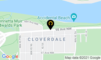 Cloverdale Psychology in Edmonton map